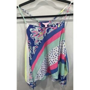 Lilly Pulitzer ALORA SILK TOP Size XS
